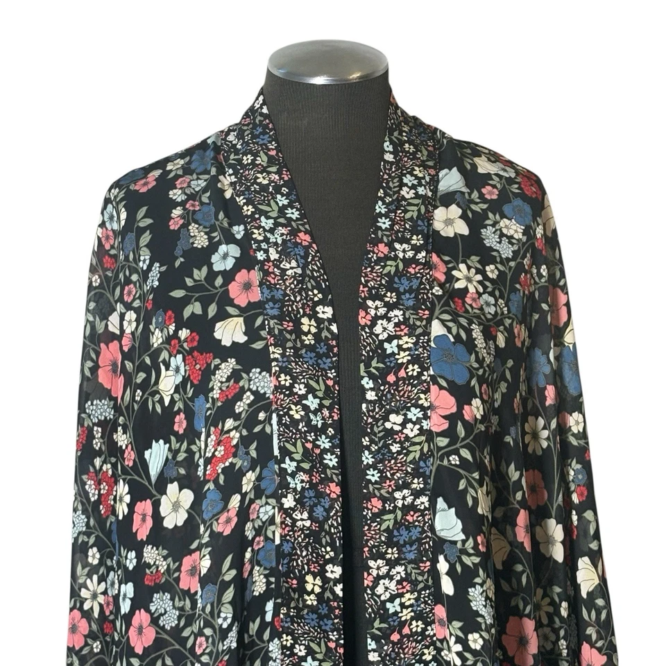 Jessica Simpson – Floral Sheer Open Front Kimono – Maternity – One Size - Image 3 of 4