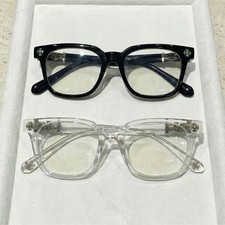 Lot of 2 Black & Clear Rectangle Full Rim Pla...