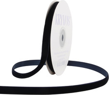 Navy Blue Velvet Ribbon 3/8" x 10 Yards for Crafts and Gift Wrapping