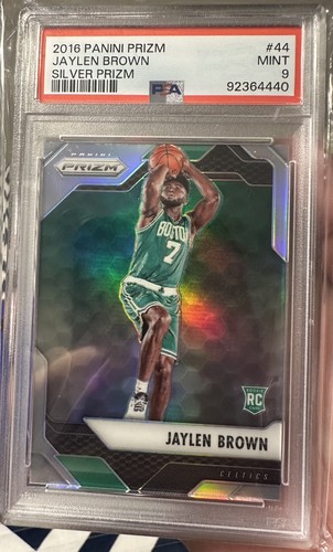 2016-17 Panini Prizm Jaylen Brown Silver Prizm Rookie Card #44 PSA 9
