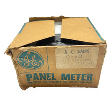 GENERAL ELECTRIC 50-163141NTNT2 PANEL METER 3-1/2" face 0-50 DC VOLTS