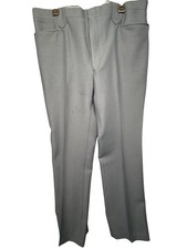 Vintage H Bar C Ranchwear Pants Mens Blue Polyester Western Dress Slacks 70s