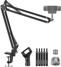Webcam Stand Boom Arm Mount for Logitech BRIO 4K C920 C920S C922 C922x C925e