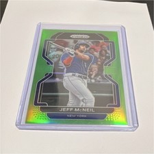 Panini Prizm Tier III Jeff McNeil Lime Green Prizm Mets #244 /125 Baseball Card