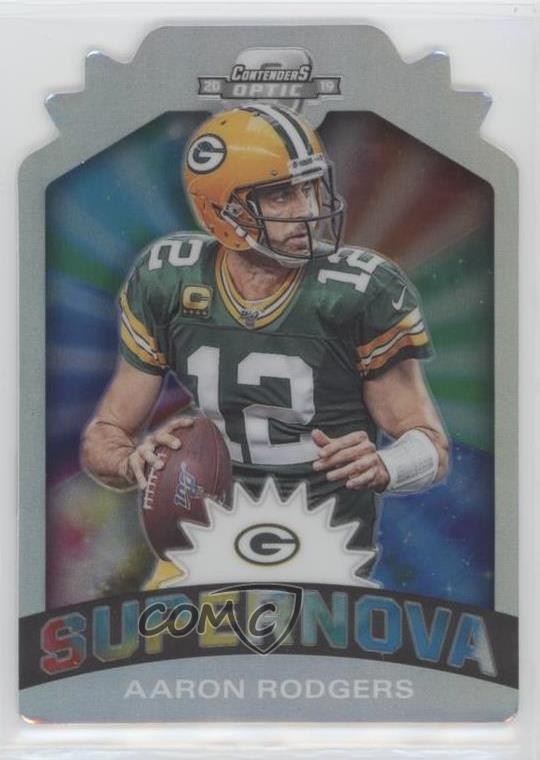 2019 Panini Contenders Optic Supernova Die-Cuts Aaron Rodgers #S-AR z3i