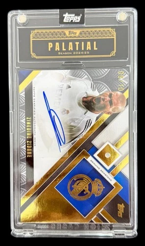 2024/25 Topps Palatial Real Madrid Zinedine Zidane /10 Auto Diamond Sealed