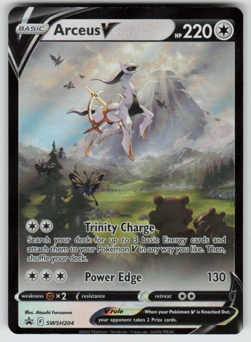 Arceus V SWSH204 Holo Promo Sword & Shield Promo Pokemon NM
