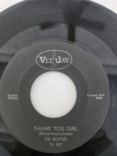 Beatles Do You Want To Know A Secret Thank You Girl  Vee Jay 587 45rpm Oval Logo