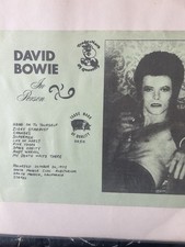David Bowie In Person TMOQ Vinyl LP With Bunny