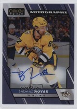 2023-24 O-Pee-Chee Platinum Blue Rainbow Auto Thomas Novak #BA-TN Auto 1l4x