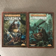 Set Of 2 - Warhammer Fantasy Battle Lizardmen Army Book Supplements 2003 & 2009