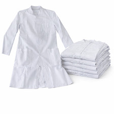 10x weiße Kittel Arbeitskittel Arzt Koch Klinik Karneval Fasching Pflege Job