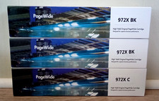  3 Pack 972X High Yield Original PageWide Cartridges Compatible For HP PageWide