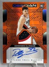 2024-25 Panini Obsidian Basketball Donovan Clingan Orange Flood RPA /99 #RJI-CLG