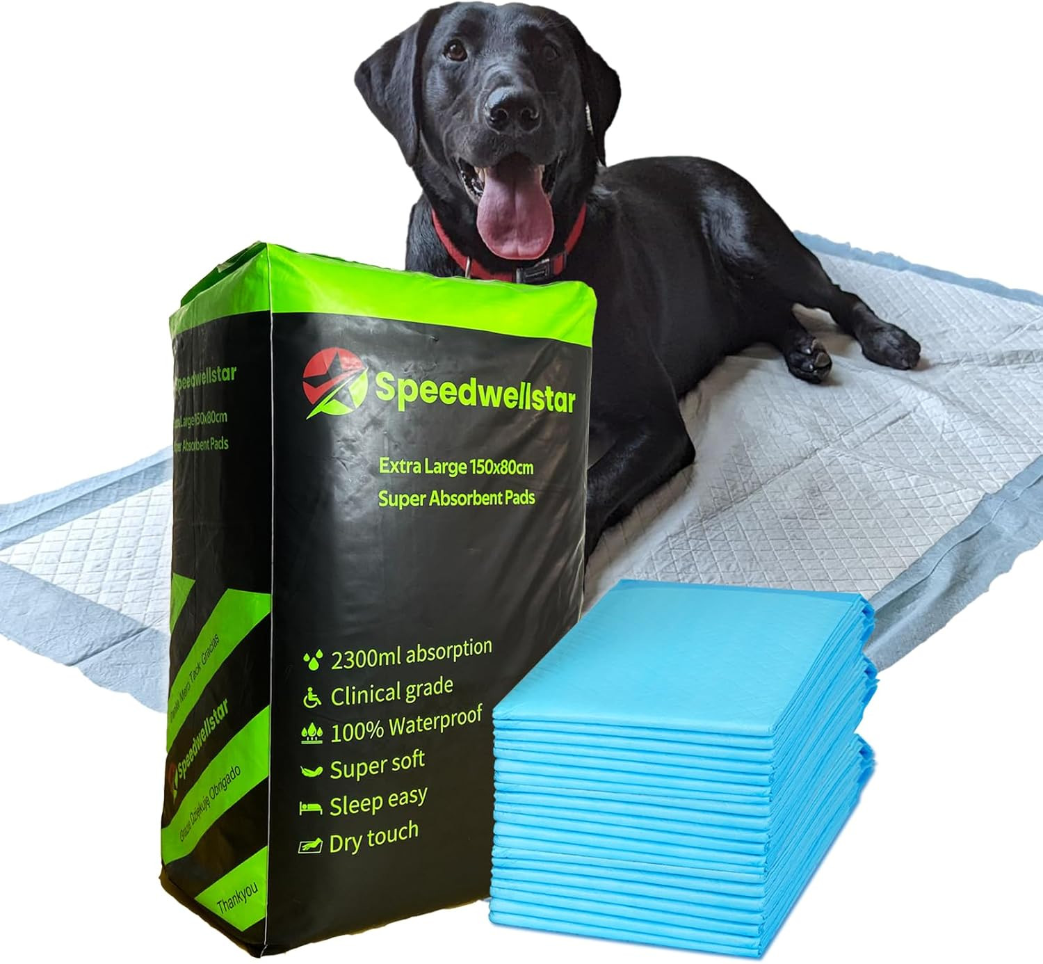 Traverse Cani Extra Large 150x80 cm | Grado Veterinario 2300ml Assorbenti