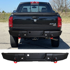 Vijay For 2003-2008 Dodge Ram150025003500 Rear Bumper With Led Lightd-rings