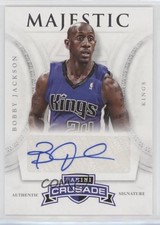 2012-13 Panini Crusade Majestic Signatures Bobby Jackson #59 Auto 0b2