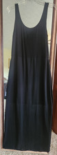 Vince Camuto Women Med Black Cotton /shiffon Dress
