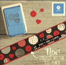 Creative Memories Embossed Button Trio Punch