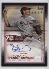 2021 Topps 70 Years of Baseball Series 2 Black 9/199 Spencer Howard Auto 2t9