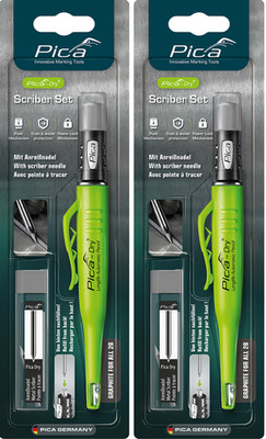 2x Pica Dry 30800 Metal Set mit Anreißnadel für Metall u. ä. trocken oder feucht