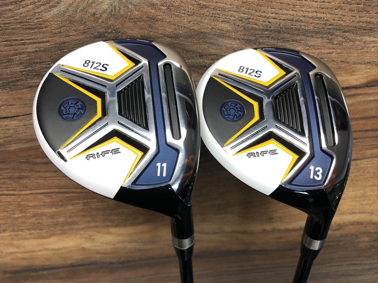 USED RH Senior Men's Rife Golf 812s Offset #11 + #13 Fairway Clubs Set 6014-CM4N