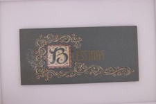 Vintage Glamour Tones Birthday Card Blessings B 25A408 Used