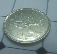 COIN, CANADA, 25 CENTS, MOOSE, 2005