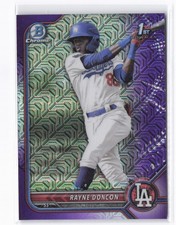 2022 Bowman Chrome Rayne Doncon #BCP-202 1st Prospects Purple Mojo #/250