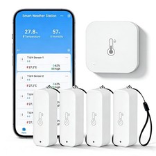 WiFi Hygrometer Thermometer Indoor Outdoor: Smart Temperature and Humidity Se...