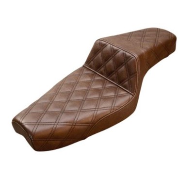 Saddlemen Step Up Seat - Lattice Stitched - Brown - XL 879-03-175BR