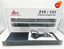 DBX 215 Dual Channel 15-Band Graphic Equalizer Testing Working New US