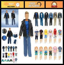 10 PCS Doll Clothes Set for 12" Boy Dolls - Jackets, Tops, Pants Accessories