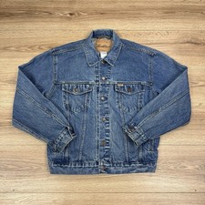 Levi Strauss Signature Series Blue Jean Denim Trucker Jacket Size Medium