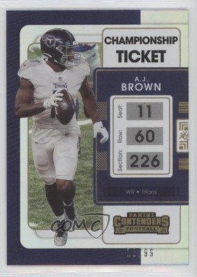 2021 Panini Contenders Championship Ticket /99 AJ Brown #96 s3g
