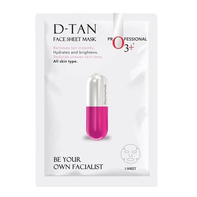 O3+ Facialist D-Tan Face Sheet Mask 30g with Niacinamide Brightening