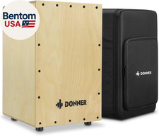 Cajon Box Drum,Percussion Instrument Full Size Stringed with Bag, Birchwood Beat