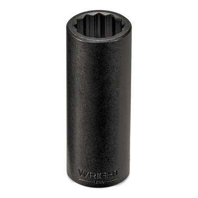 Wright Tool 4988 1/2'' Drive Deep Impact Socket 12-Point SAE 1-3/16''