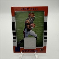 John Ross 2017 Panini Donruss Rookie Threads #6 Cincinnati Bengals NFL