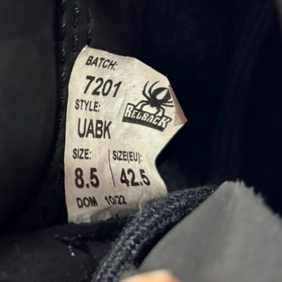 NEW 9.5 US MENS REDBACK ALPINE SOFT TOE BOOTS UABK BLACK OIL KIP
