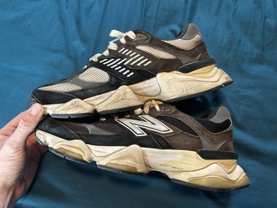 New Balance 9060 Shoes Mens 11 Brown Black Suede Lace Up Dad  display picture 1