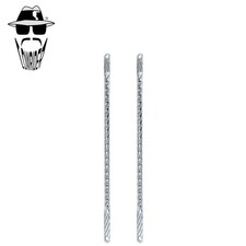ORIGINAL LOWRIDER 26" Square Twisted Springer Fork Bars Chrome Steel Bike Bars.