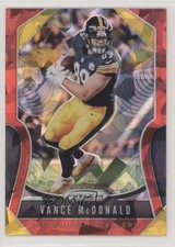 2019 Panini Prizm Red Ice Prizm Vance McDonald #95 0q1p