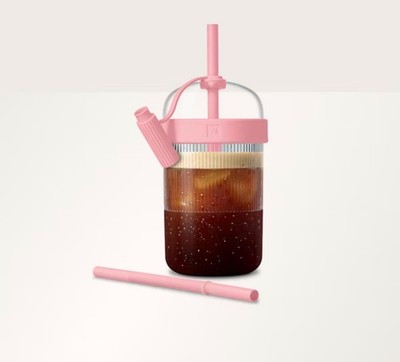 NESPRESSO - Bubble Gum Pink Iced Travel Tumbler - 540ml / 18oz