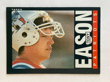 Tony Eason 1985 Topps Rookie Football Card #323 - New England Patriots RC. rookie card picture