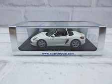 Miniature 1/43 Spark Model Porsche 981 Boxster 2012 White Model Car