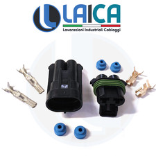 CONNETTORE 2 POLI PIN TENUTA STAGNA DELPHI METRI PACK 630 AUTO NAUTICA 46A  1KIT