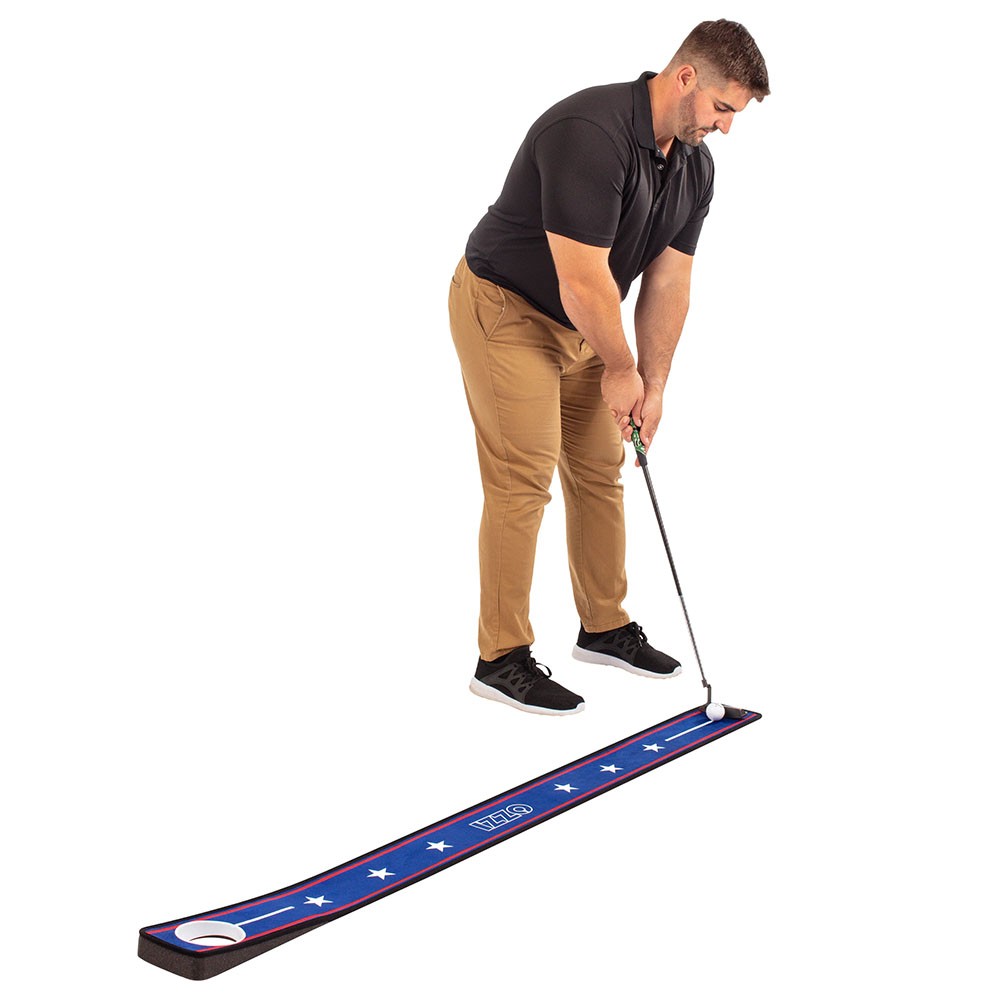 NEW Izzo Golf 6'' X 6' Patriotic Putting Mat - Red, White - Blue
