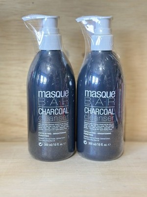 Lot 2-Masque BAR Charcoal Cleanser Exfoliating Brightening Purifying 10 oz Ea
