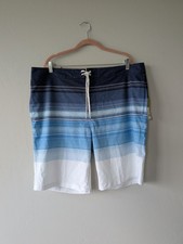 Goodfellow  Co. Board Shorts Stripes Drawstring 4 Way Stretch Size 40